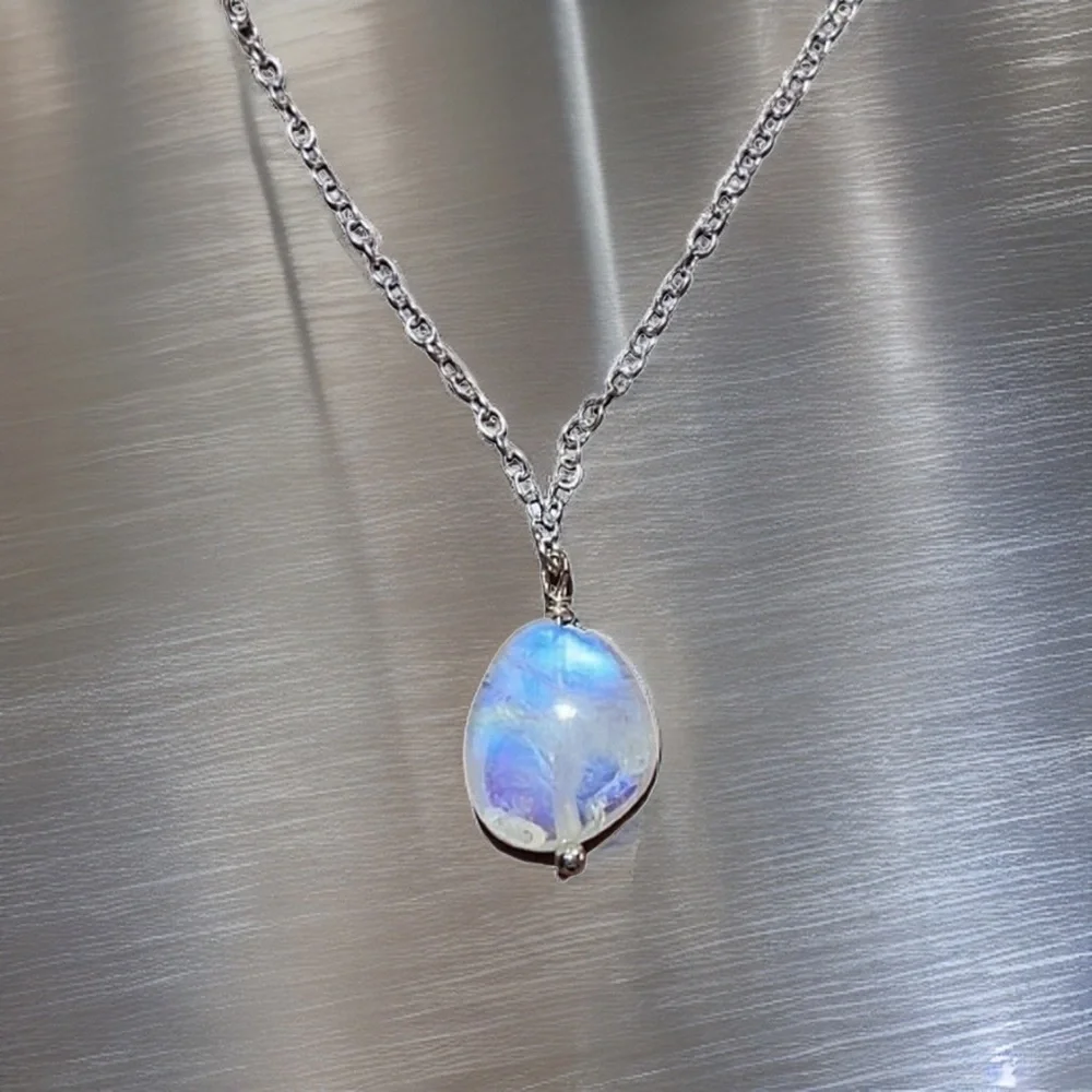 Hand Made Moonstone Charm Necklace